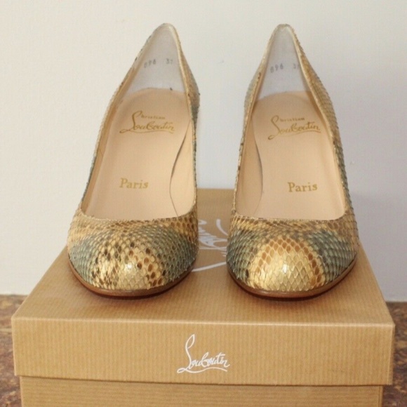 Christian Louboutin Multicolor Python Heels - Picture 6 of 12